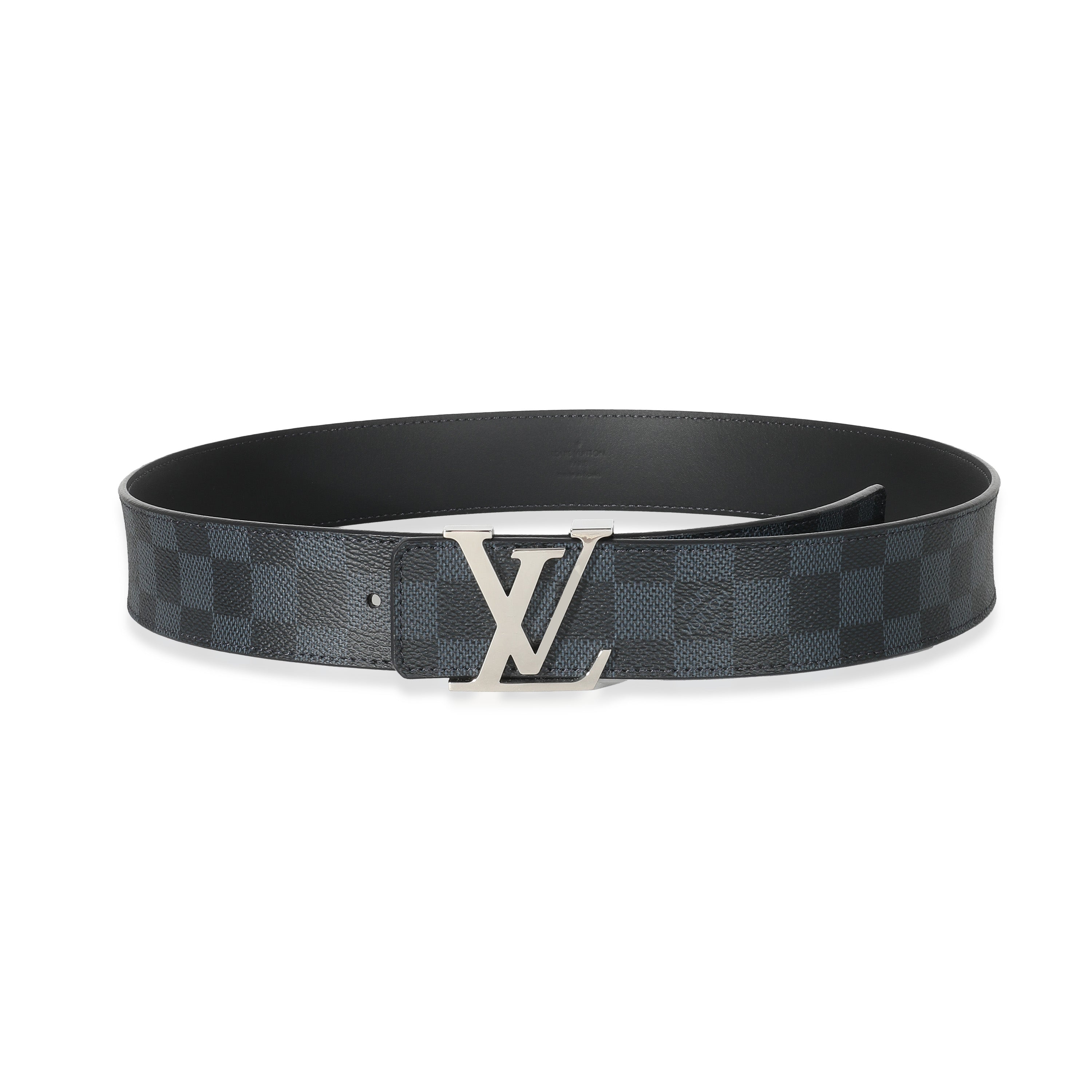 Louis Vuitton Damier Cobalt Canvas 40mm LV Initiales Belt 90/36