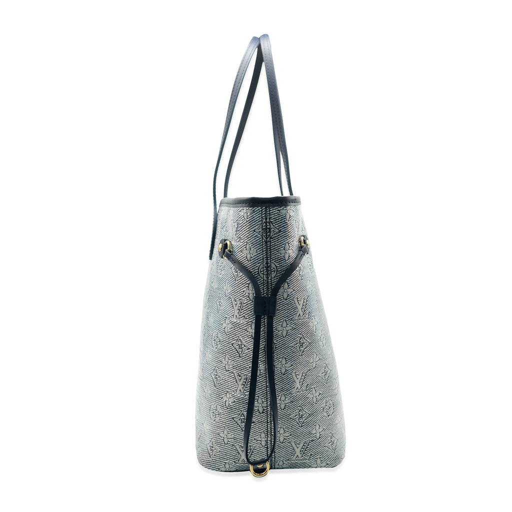 Louis Vuitton Louis Vuitton Limited Edition Blue Monoglam Neverfull MM