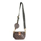 Louis Vuitton Louis Vuitton Khaki Monogram Canvas Multi Pochette