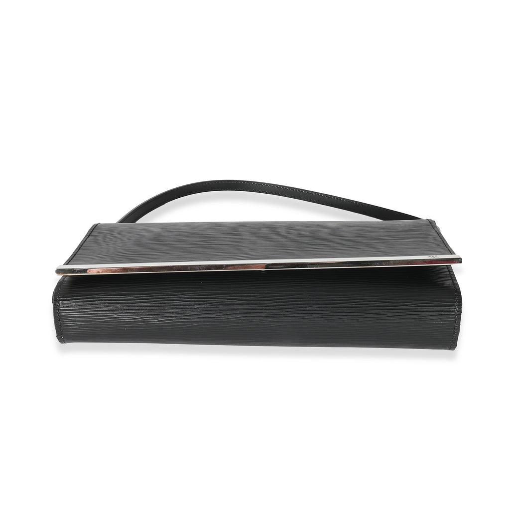 Louis Vuitton Black Epi Sevigne Clutch