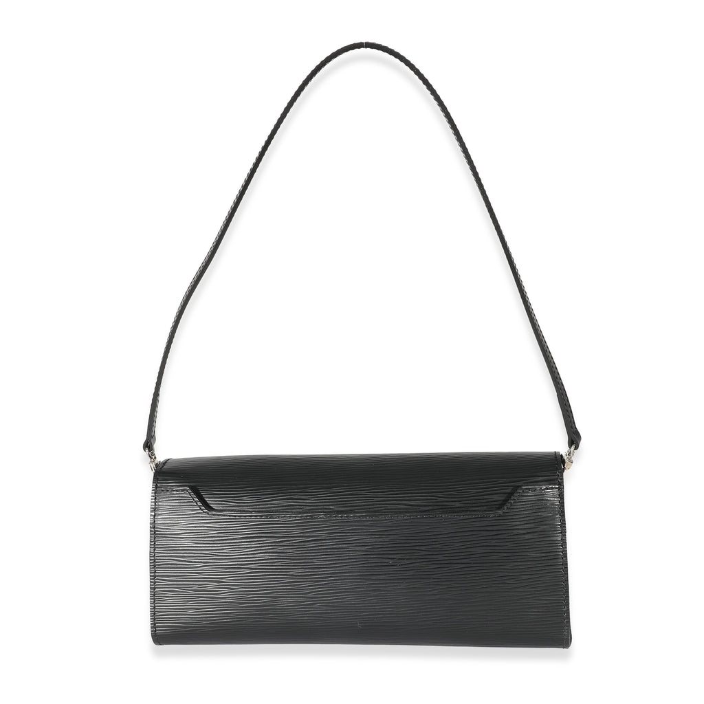 Louis Vuitton Black Epi Sevigne Clutch