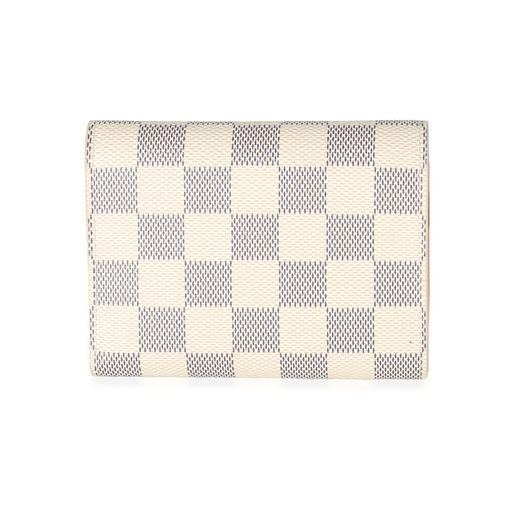 Louis Vuitton Louis Vuitton Rose Ballerine Damier Azur Canvas Victorine Wallet