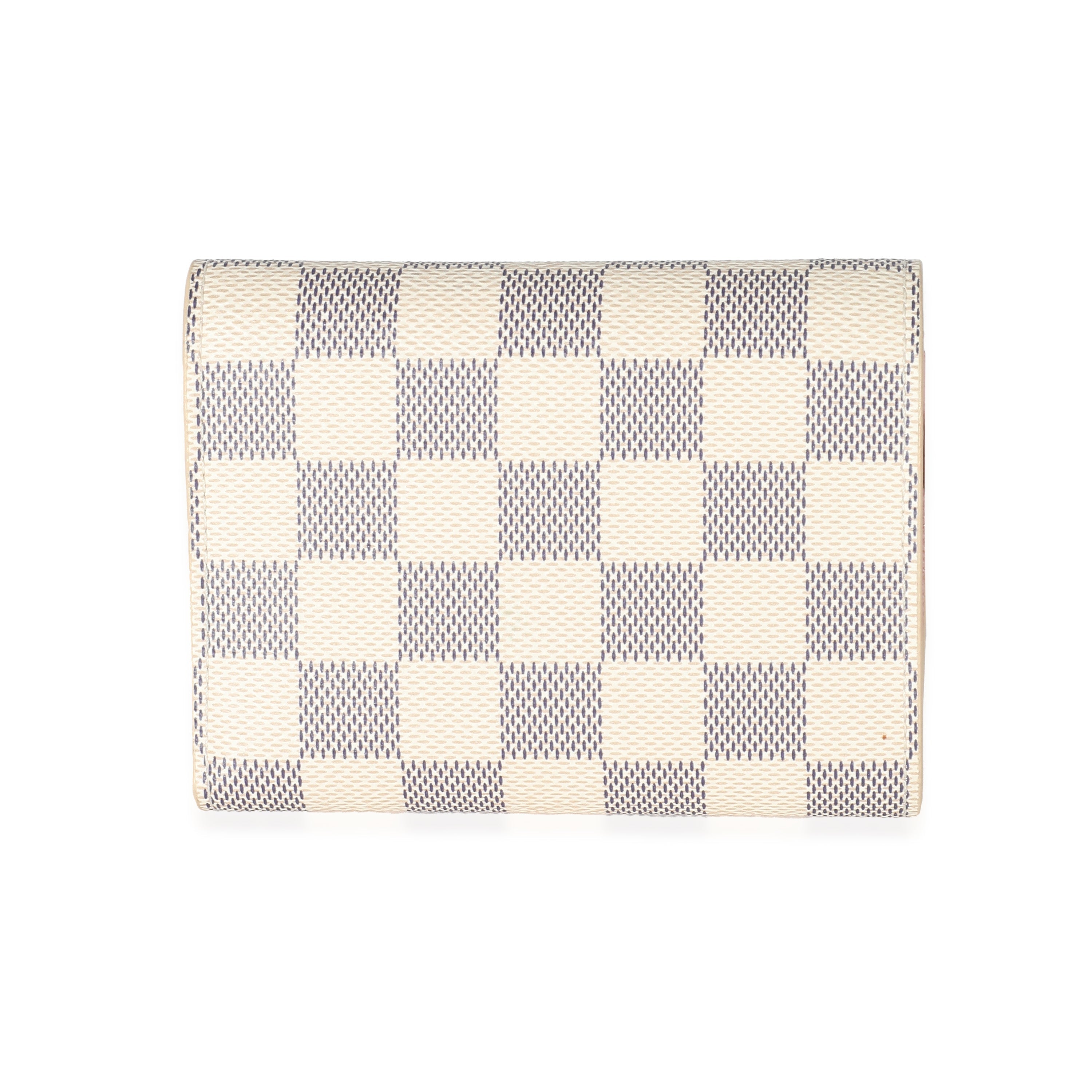 Louis Vuitton Louis Vuitton Rose Ballerine Damier Azur Canvas Victorine Wallet