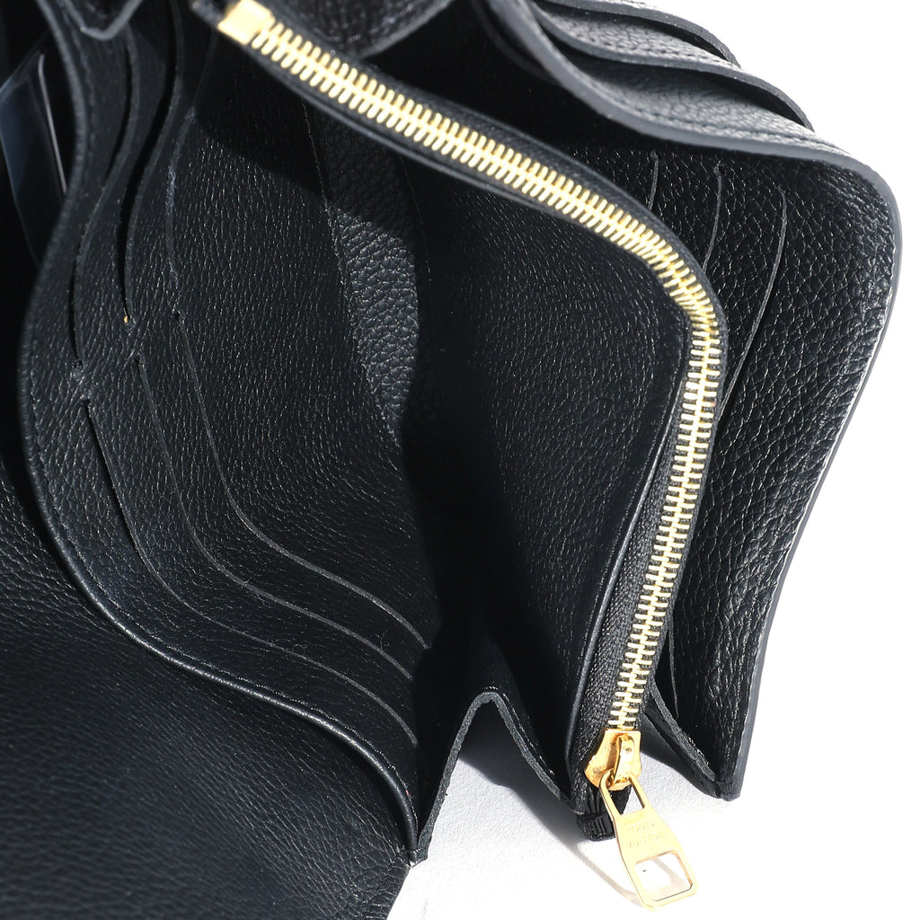 Louis Vuitton Louis Vuitton Black Empreinte Sarah Wallet