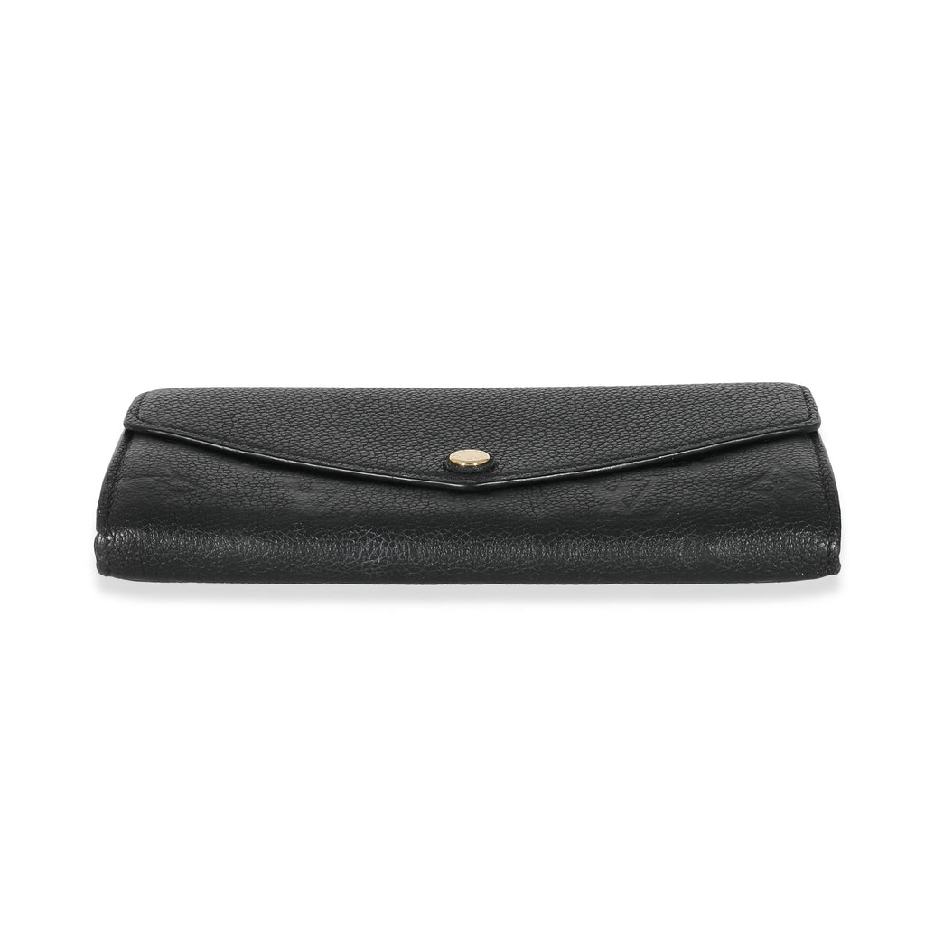 Louis Vuitton Louis Vuitton Black Empreinte Sarah Wallet