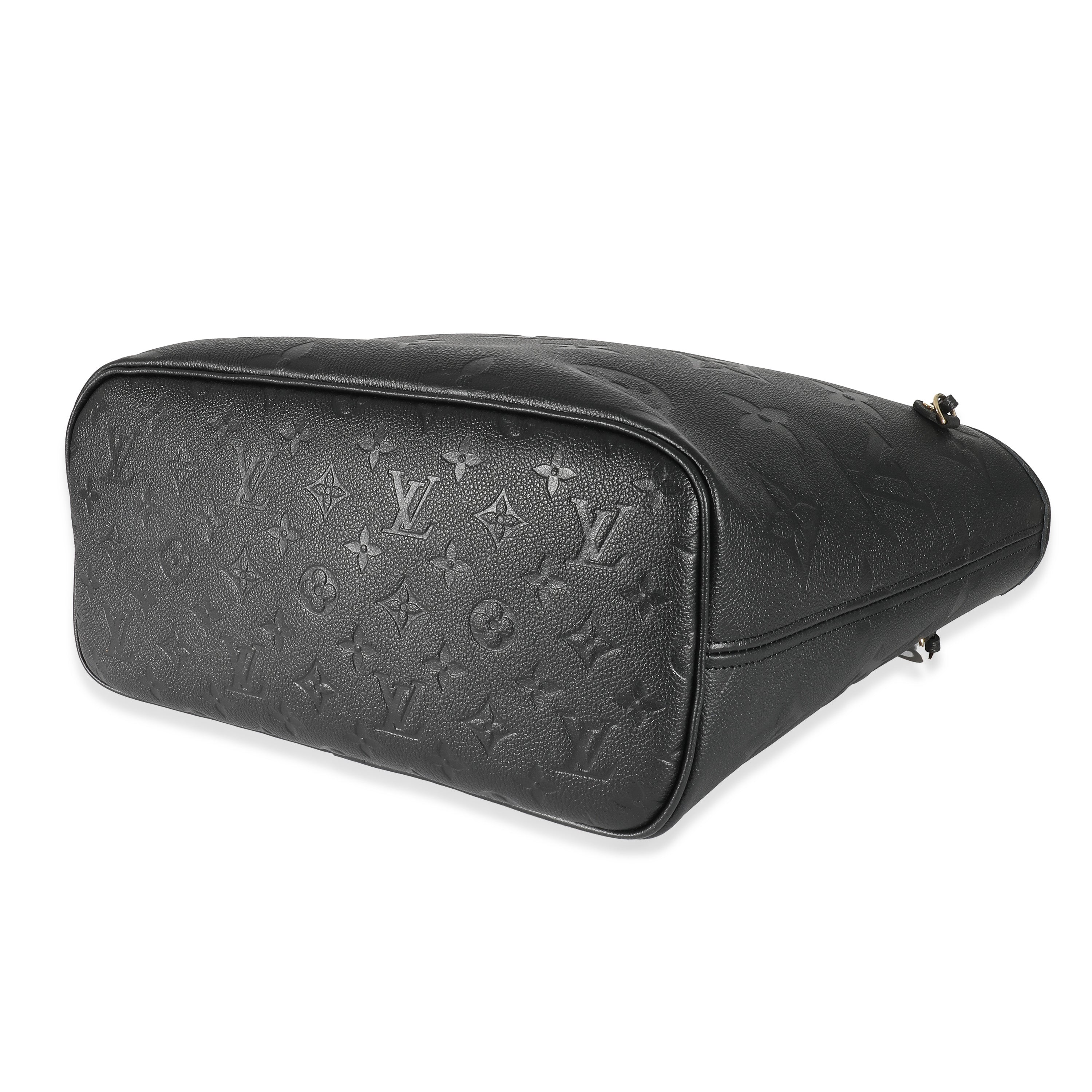 Louis Vuitton Louis Vuitton Black Monogram Empreinte Neverfull MM