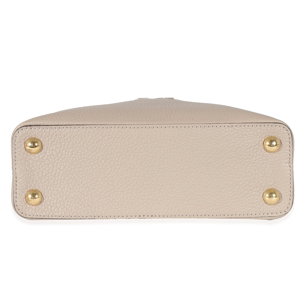 Louis Vuitton Louis Vuitton Grey Taurillon Capucines BB