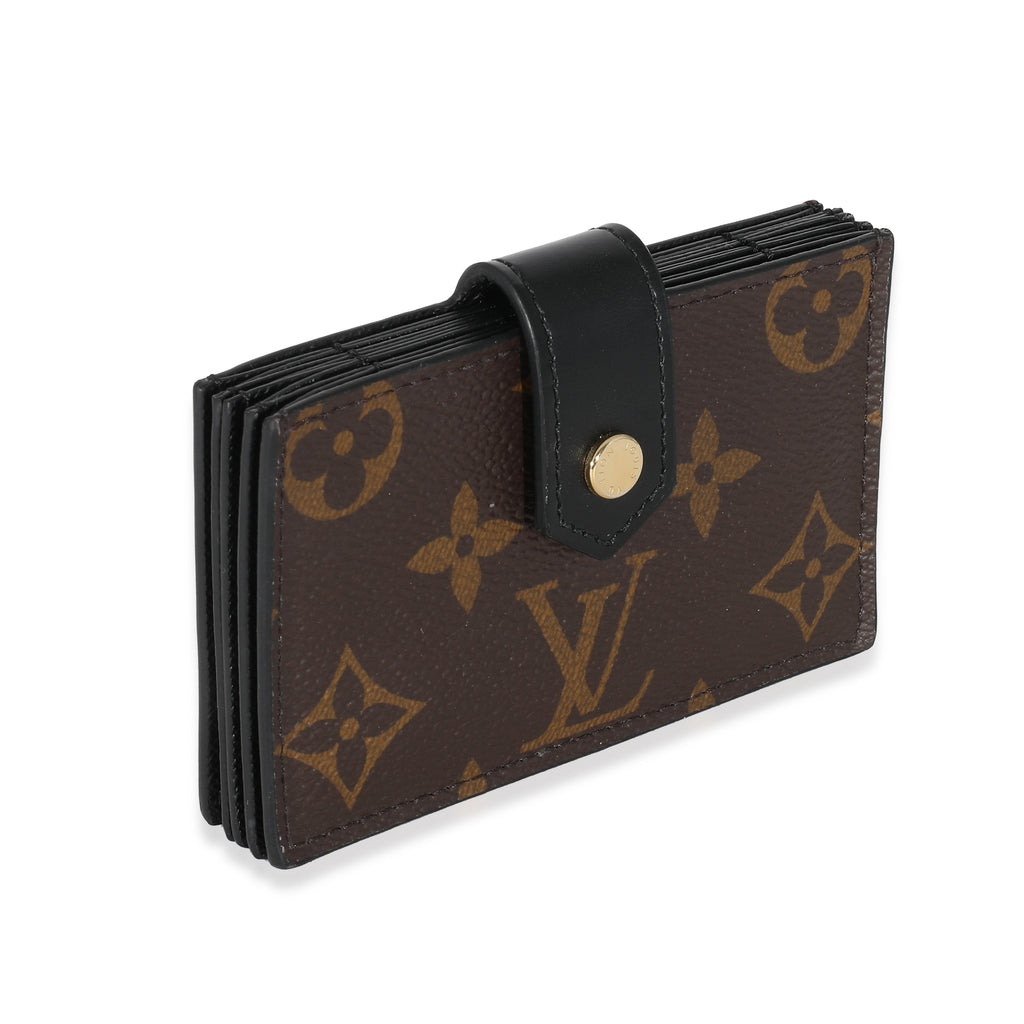 Louis Vuitton Louis Vuitton Black Monogram Canvas Gusseted Card Holder