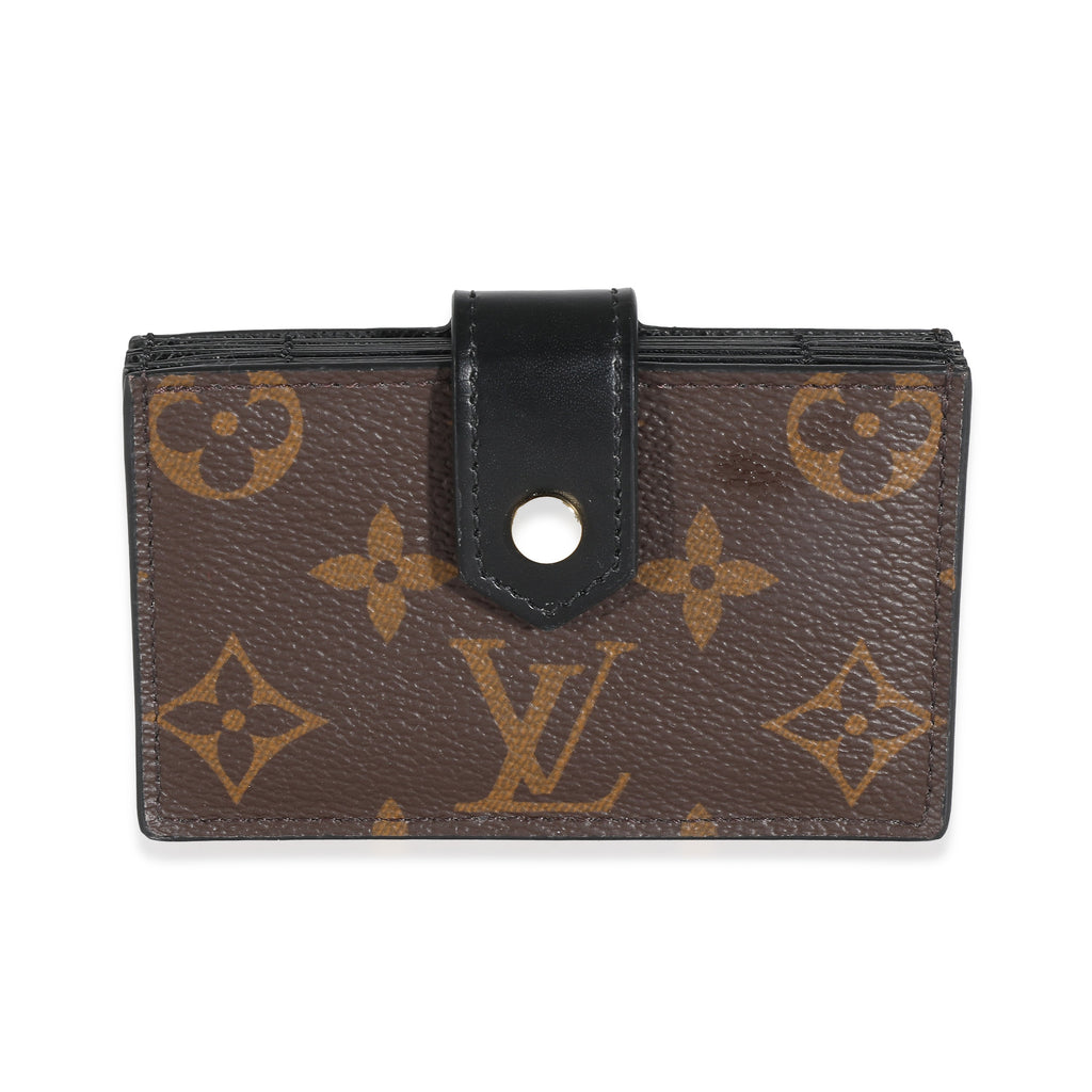 Louis Vuitton Louis Vuitton Black Monogram Canvas Gusseted Card Holder