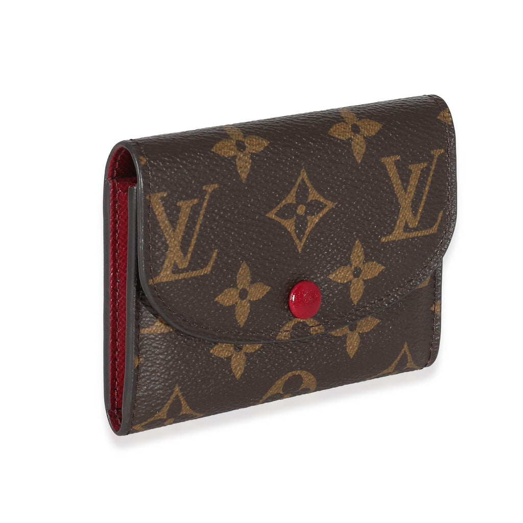 Louis Vuitton Louis Vuitton Fuchsia & Monogram Canvas Rosalie Wallet