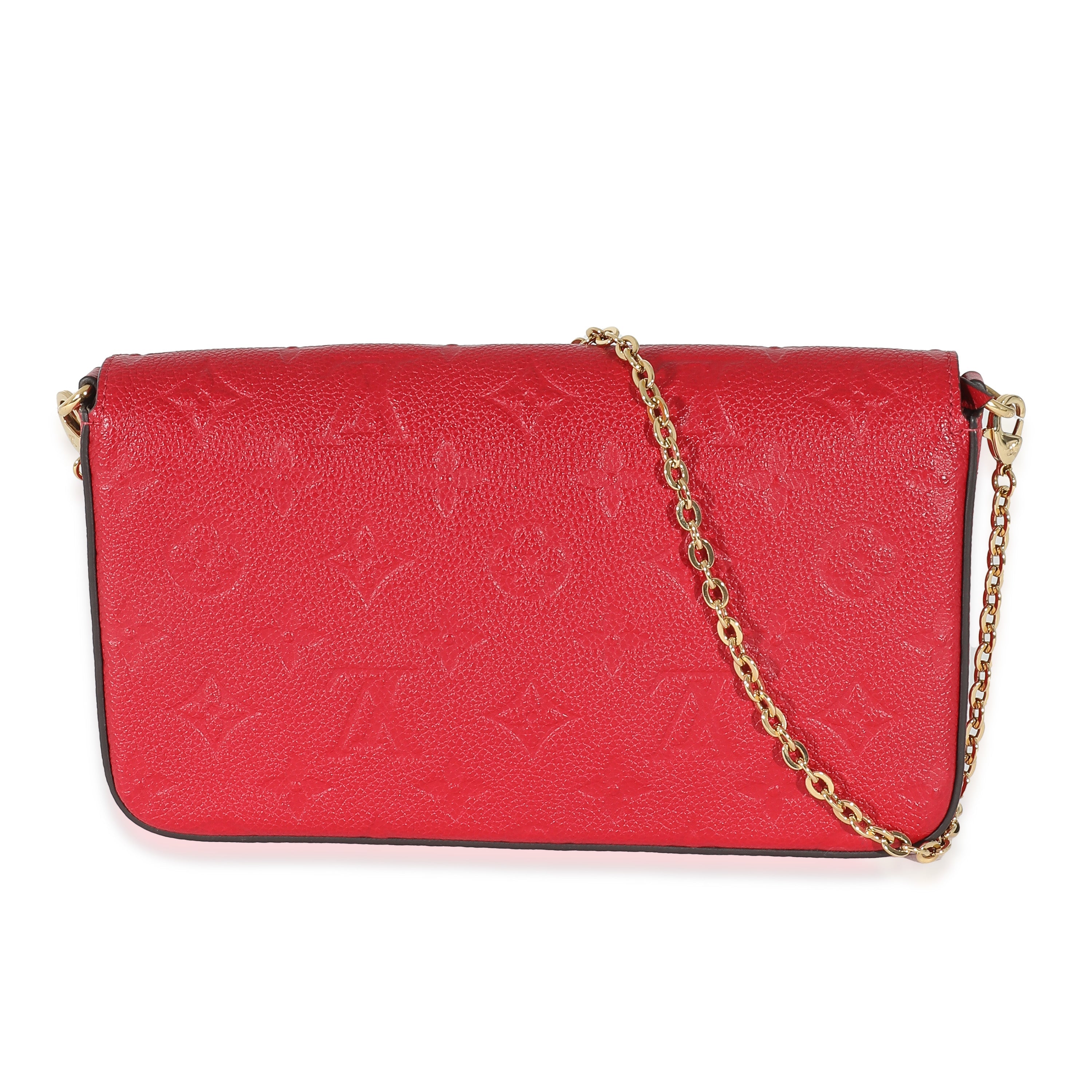 Louis Vuitton Louis Vuitton Scarlet Monogram Empreinte Félicie Pochette