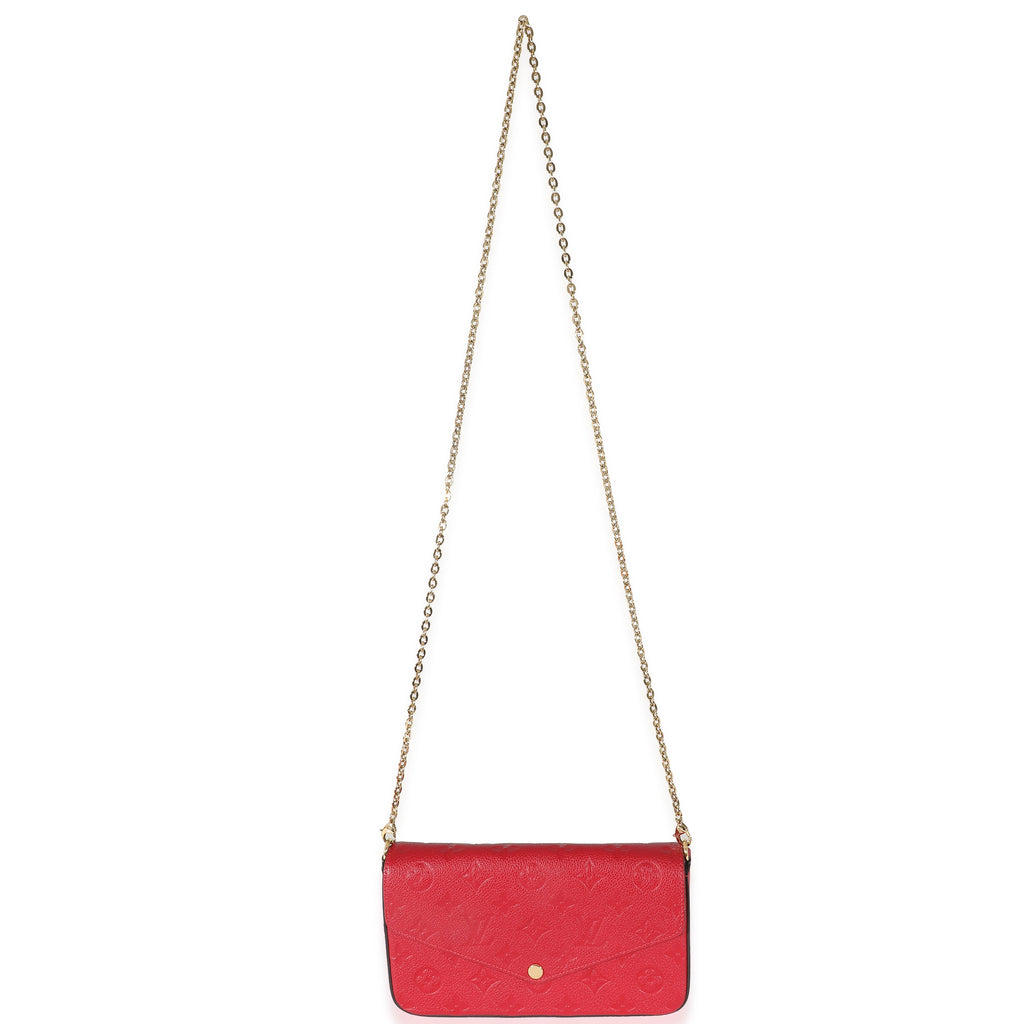 Louis Vuitton Louis Vuitton Scarlet Monogram Empreinte Félicie Pochette