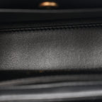 Chanel Shiny Aged Calfskin Quilted Nano Kelly Shopper Black