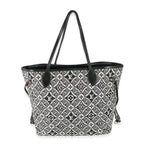 Louis Vuitton Black White Jacquard Since 1854 Neverfull MM