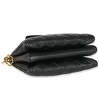 Louis Vuitton Louis Vuitton Black Monogram Embossed Puffy Lambskin Coussin PM