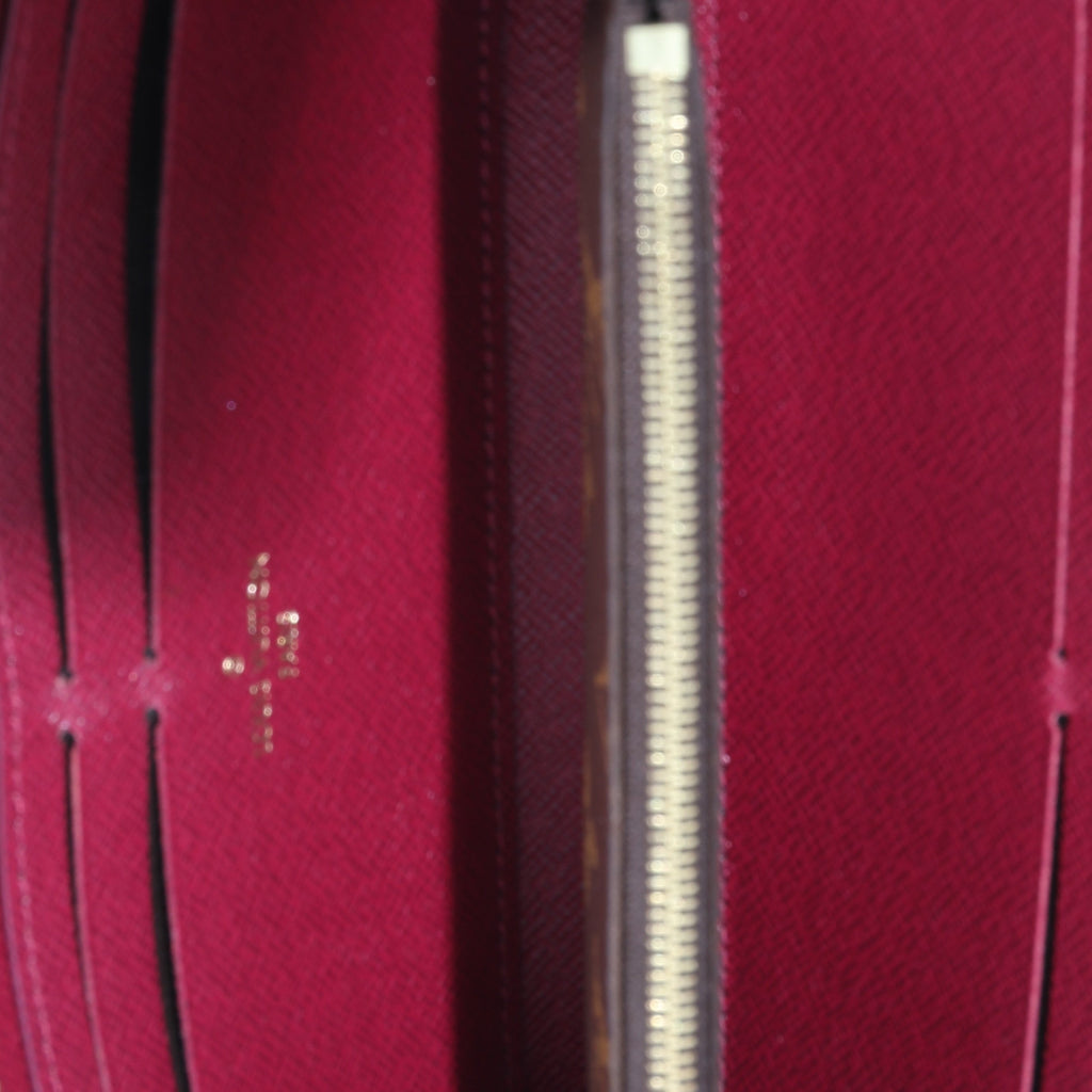 Louis Vuitton Louis Vuitton Fuchsia Monogram Canvas Clemence Wallet