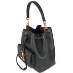 Louis Vuitton Louis Vuitton Black Calfskin Lockme Bucket MM