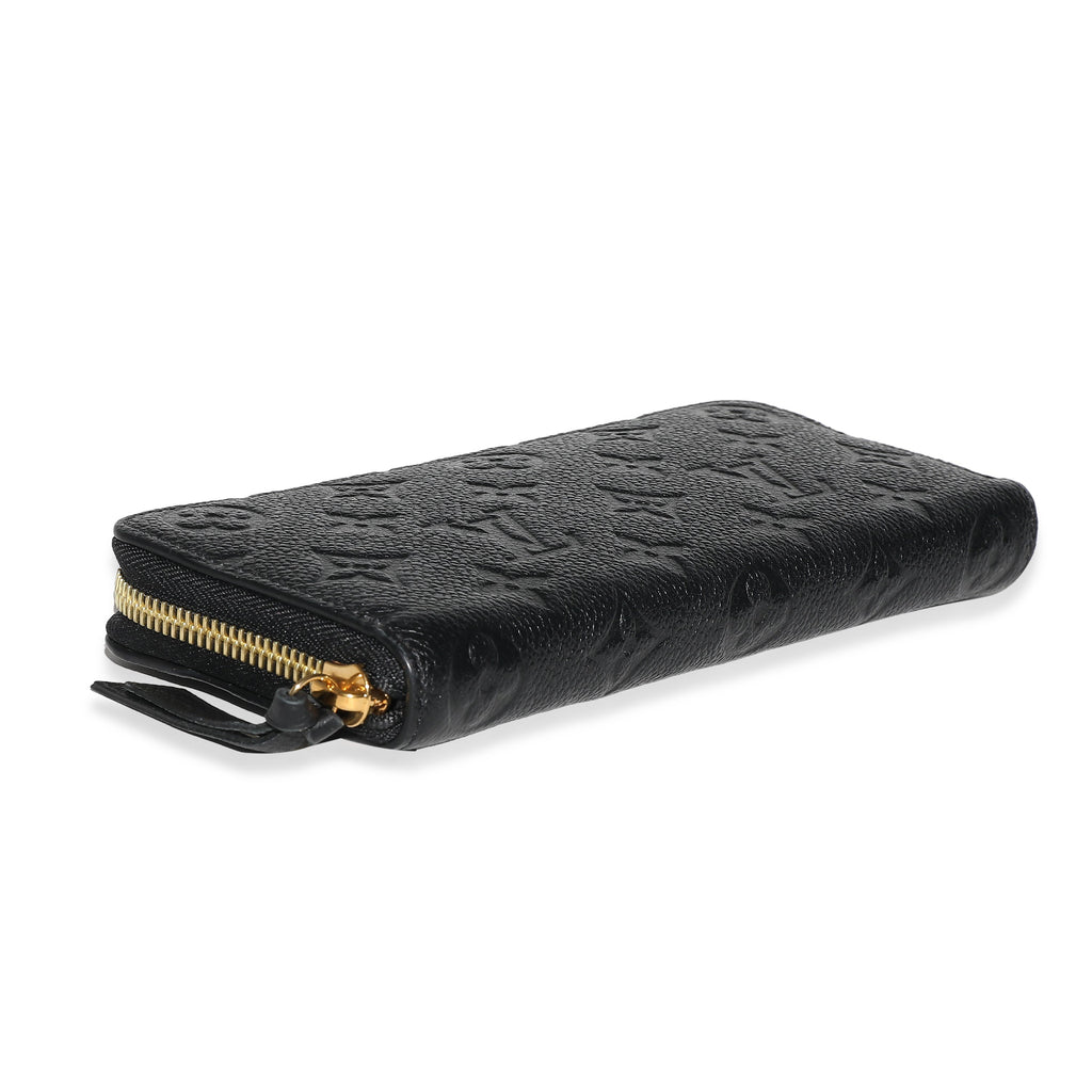 Louis Vuitton Louis Vuitton Black Monogram Empreinte Clemence Wallet