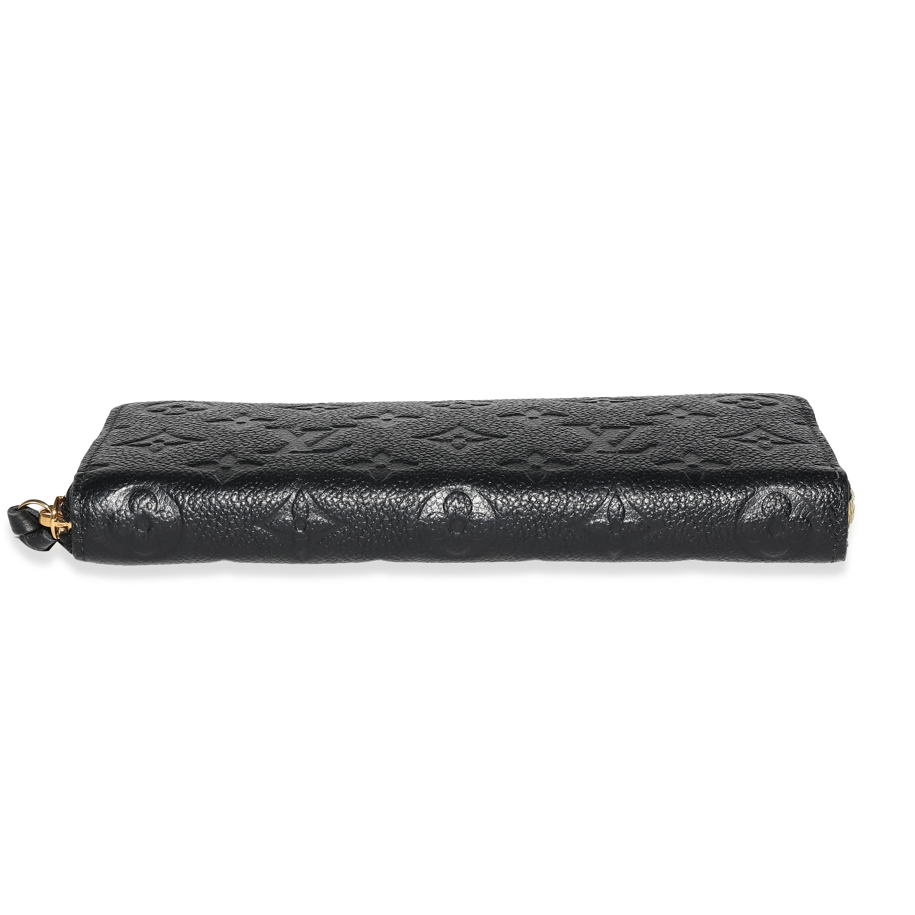 Louis Vuitton Louis Vuitton Black Monogram Empreinte Clemence Wallet