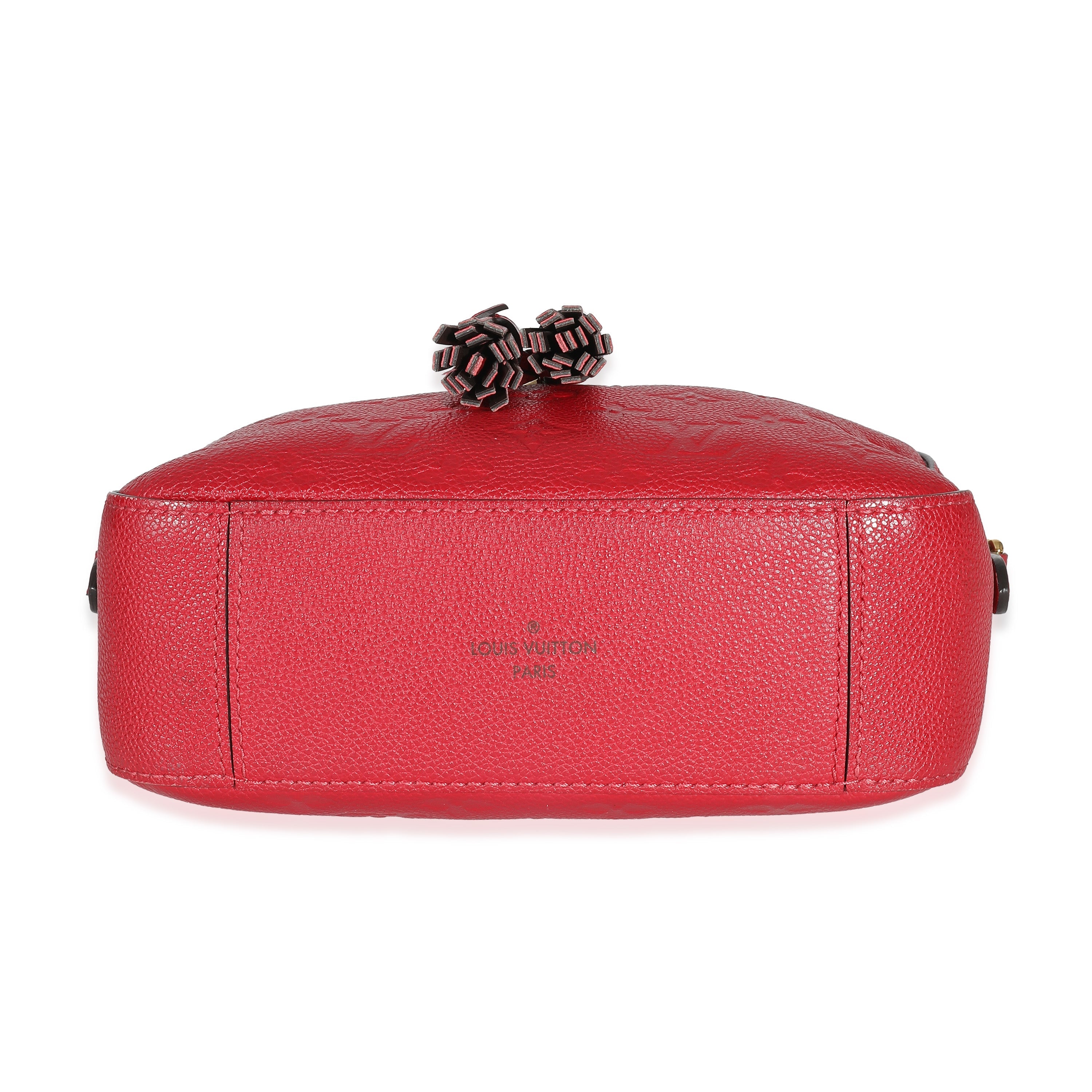 Louis Vuitton Red Monogram Empreinte Saintonge Crossbody