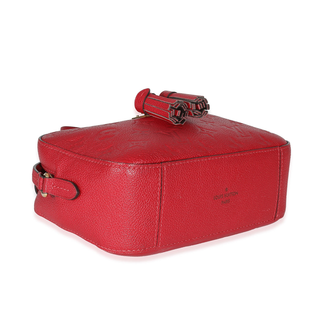 Louis Vuitton Red Monogram Empreinte Saintonge Crossbody