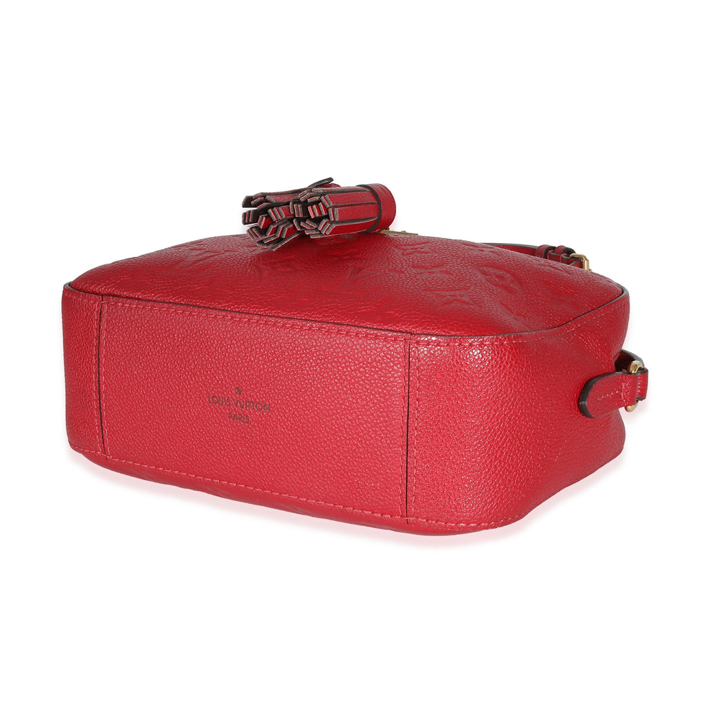 Louis Vuitton Red Monogram Empreinte Saintonge Crossbody