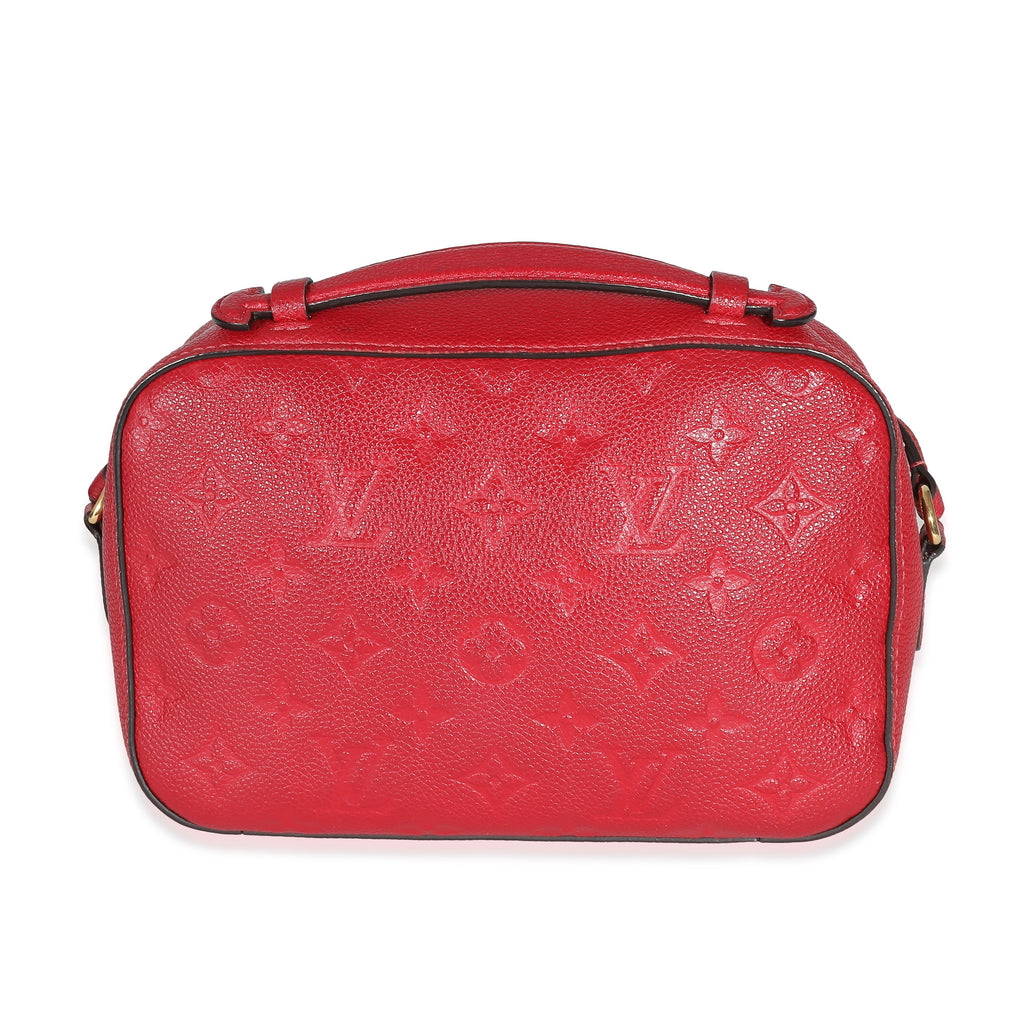 Louis Vuitton Red Monogram Empreinte Saintonge Crossbody