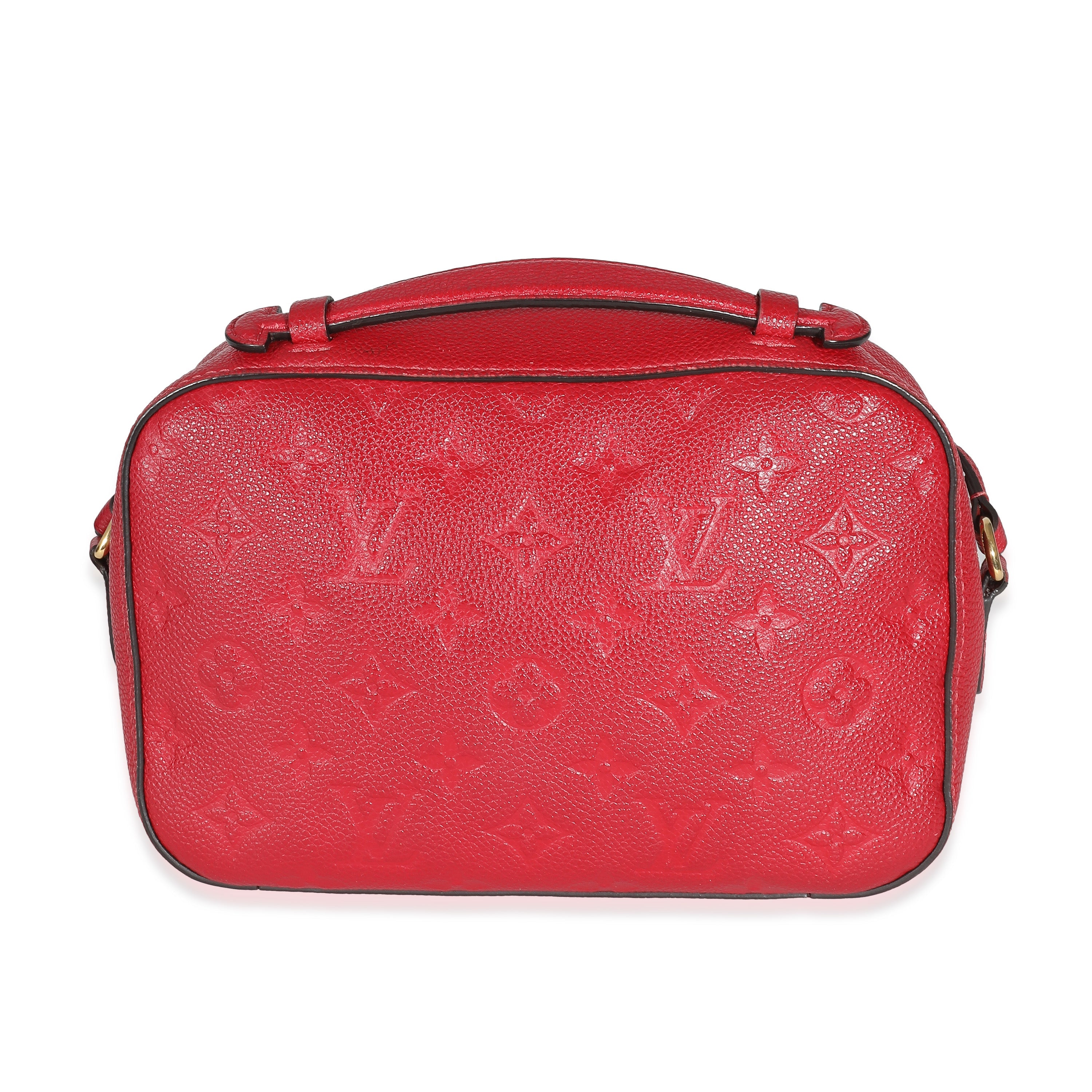 Louis Vuitton Red Monogram Empreinte Saintonge Crossbody