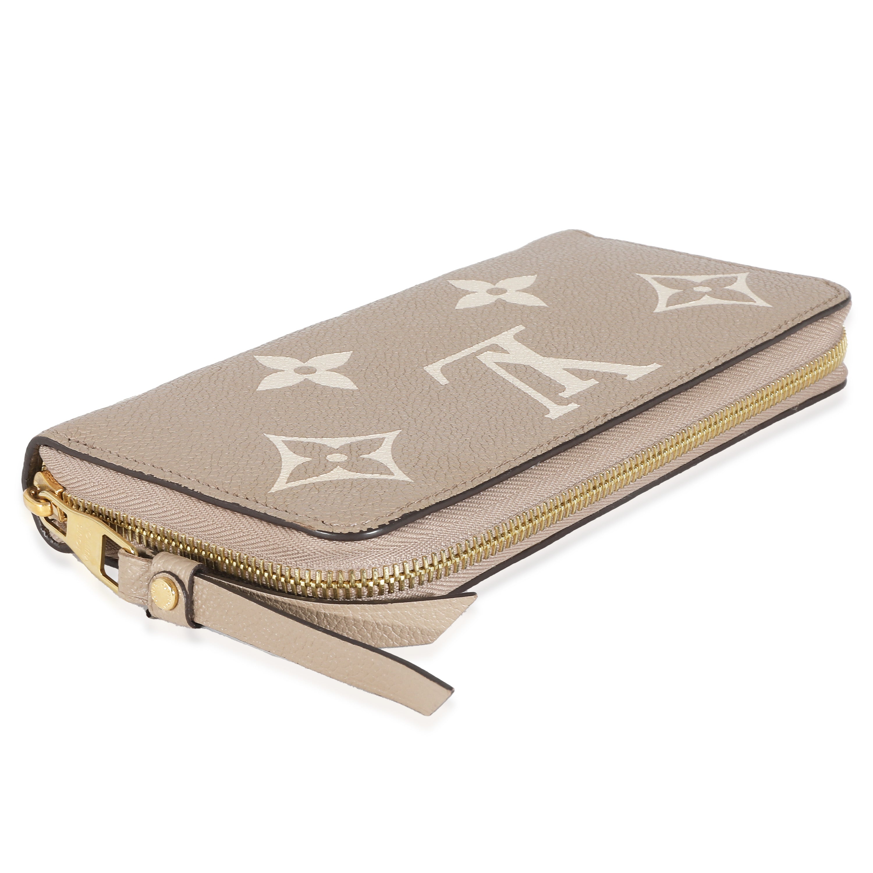 Louis Vuitton Louis Vuitton Dove Cream Monogram Empreinte Zippy Wallet