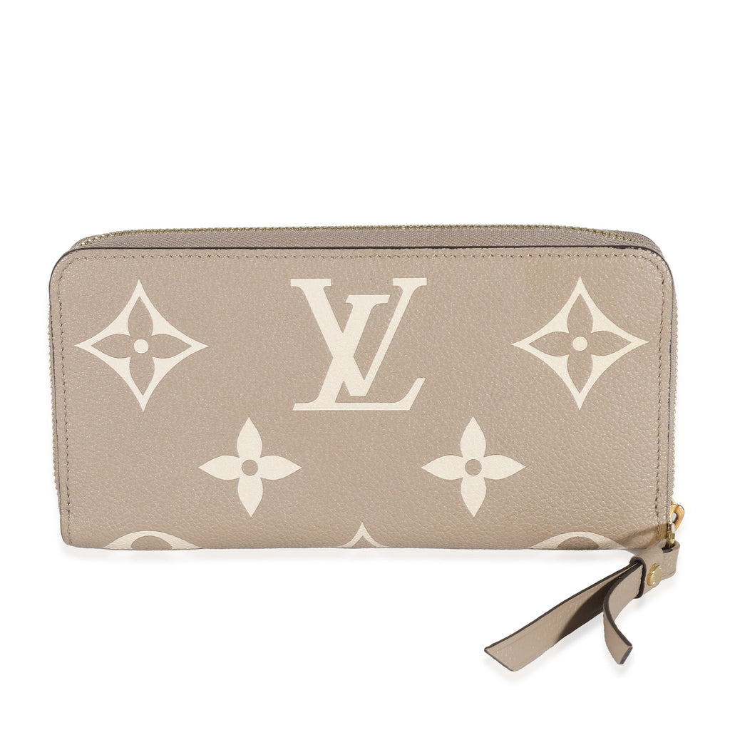Louis Vuitton Louis Vuitton Dove Cream Monogram Empreinte Zippy Wallet