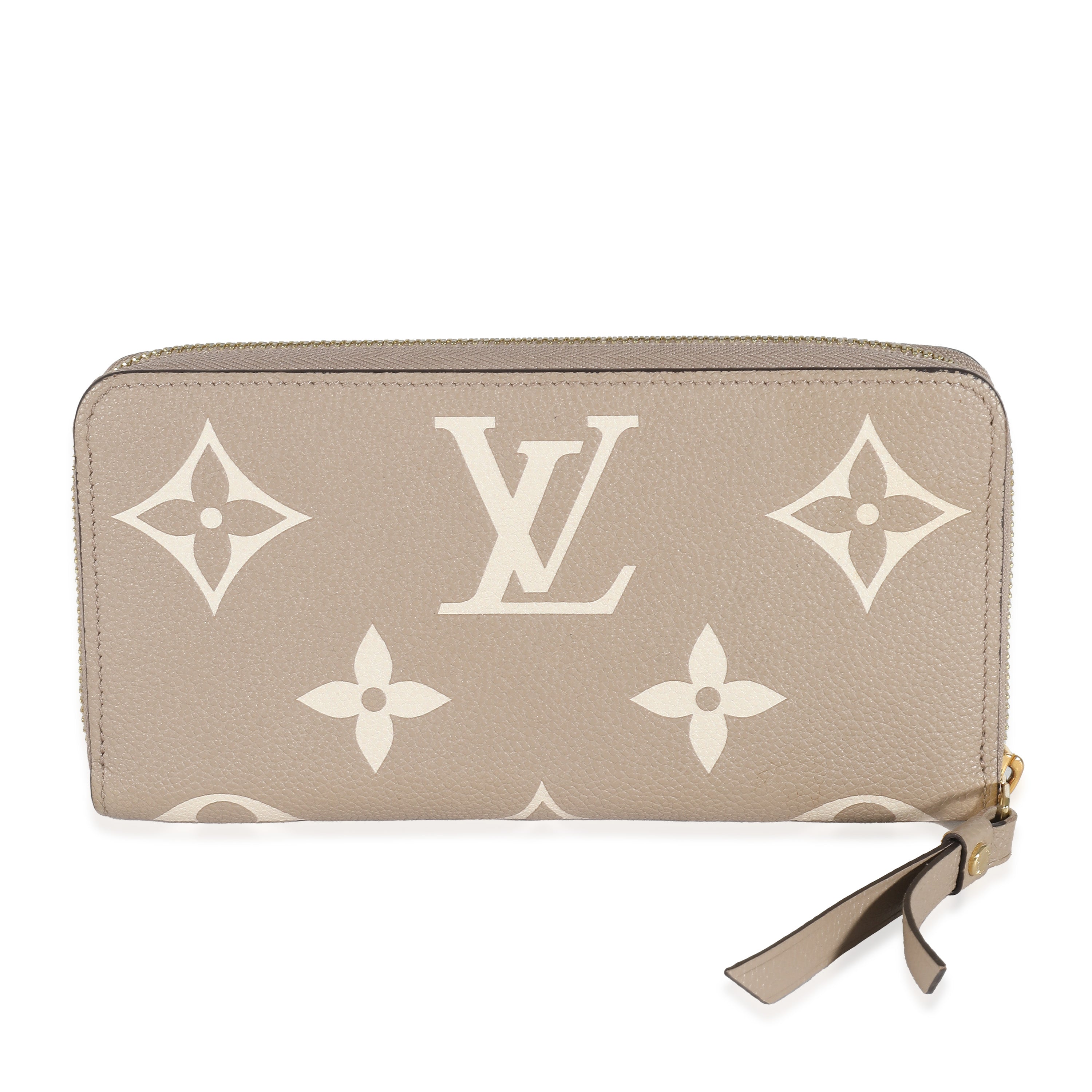 Louis Vuitton Louis Vuitton Dove Cream Monogram Empreinte Zippy Wallet