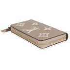 Louis Vuitton Louis Vuitton Dove Cream Monogram Empreinte Zippy Wallet