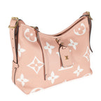 Louis Vuitton Louis Vuitton Trianon Pink Cream Empreinte Monogram Giant Carryall PM