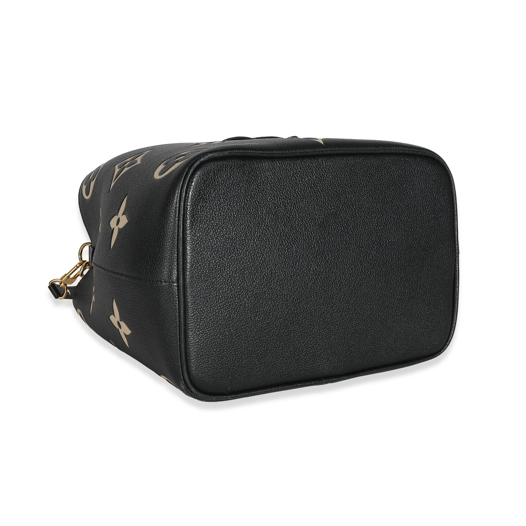 Louis Vuitton Louis Vuitton Black Beige Giant Monogram Empreinte NeoNoe MM