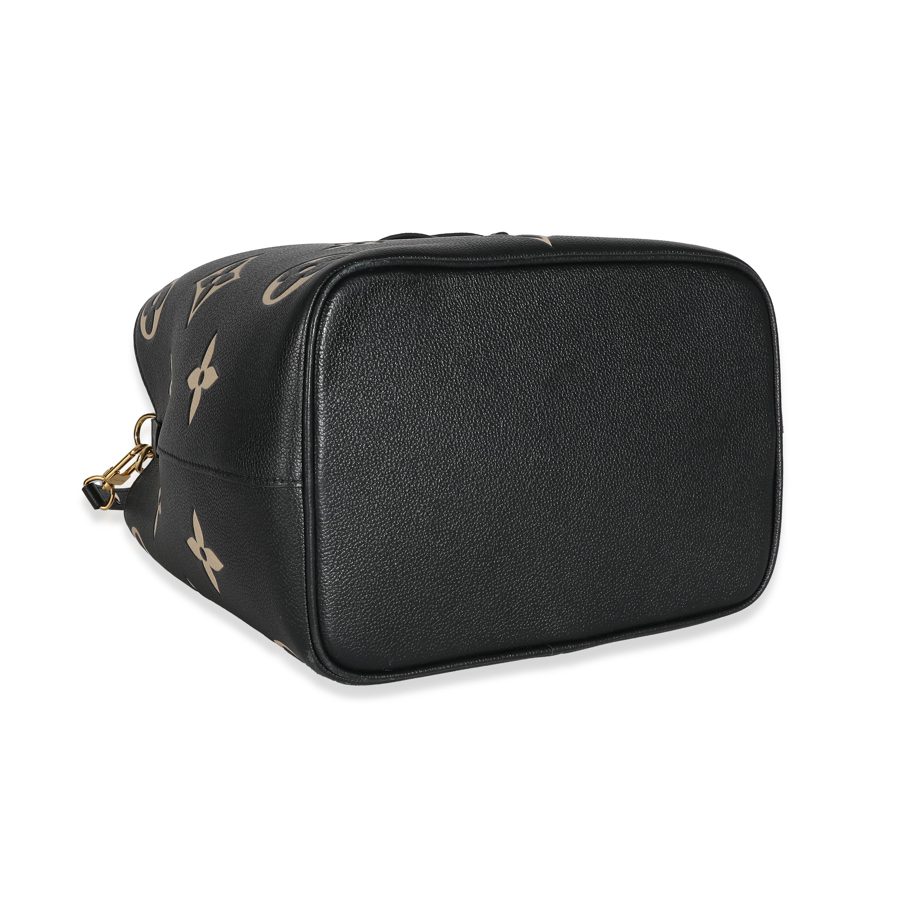 Louis Vuitton Louis Vuitton Black Beige Giant Monogram Empreinte NeoNoe MM