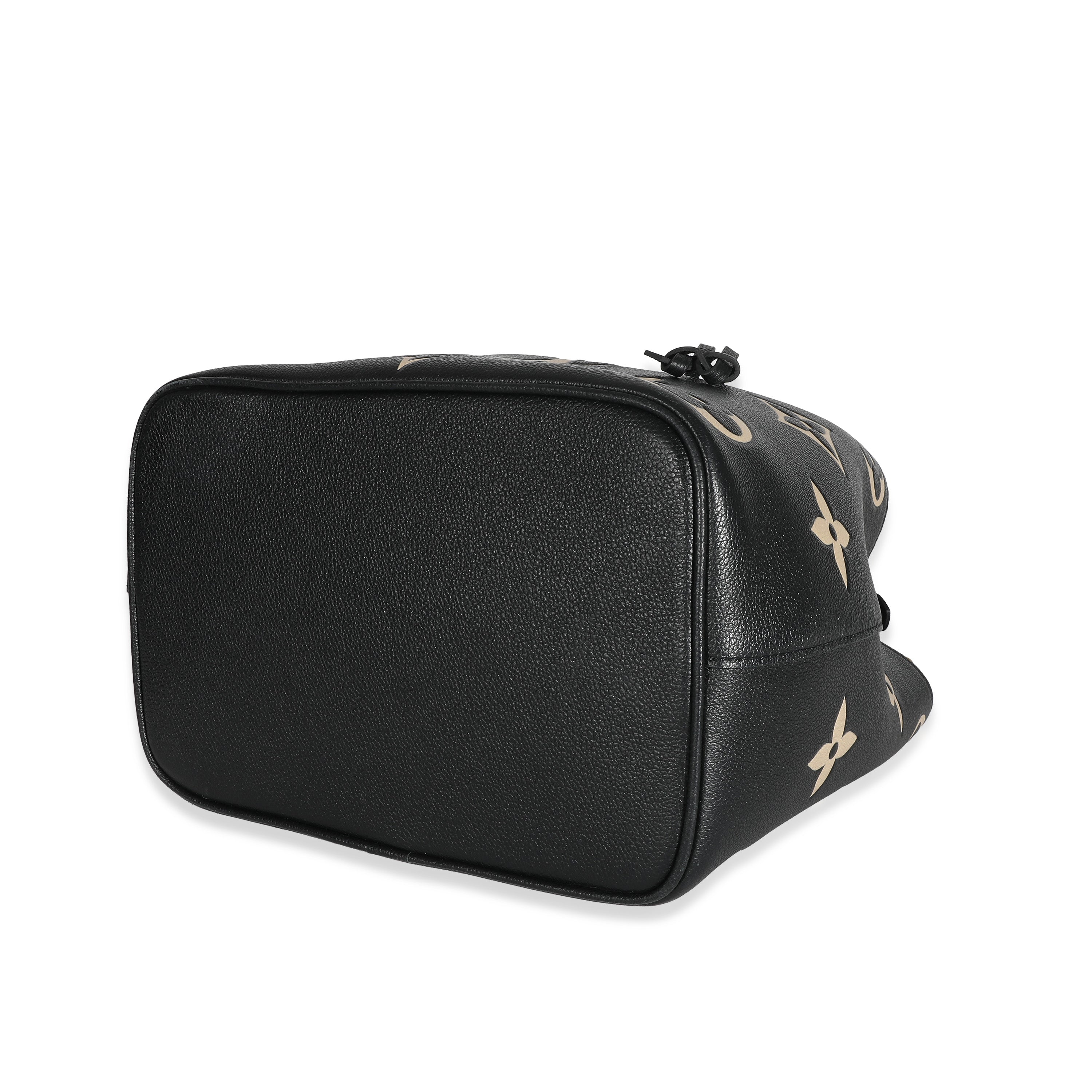 Louis Vuitton Louis Vuitton Black Beige Giant Monogram Empreinte NeoNoe MM
