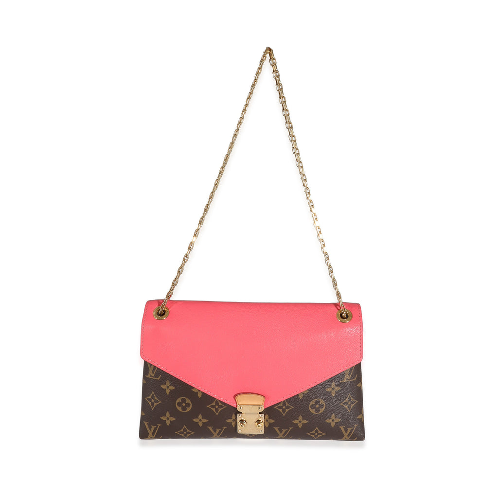 Louis Vuitton Louis Vuitton Rose Litchi Monogram Canvas Pallas Chain Bag