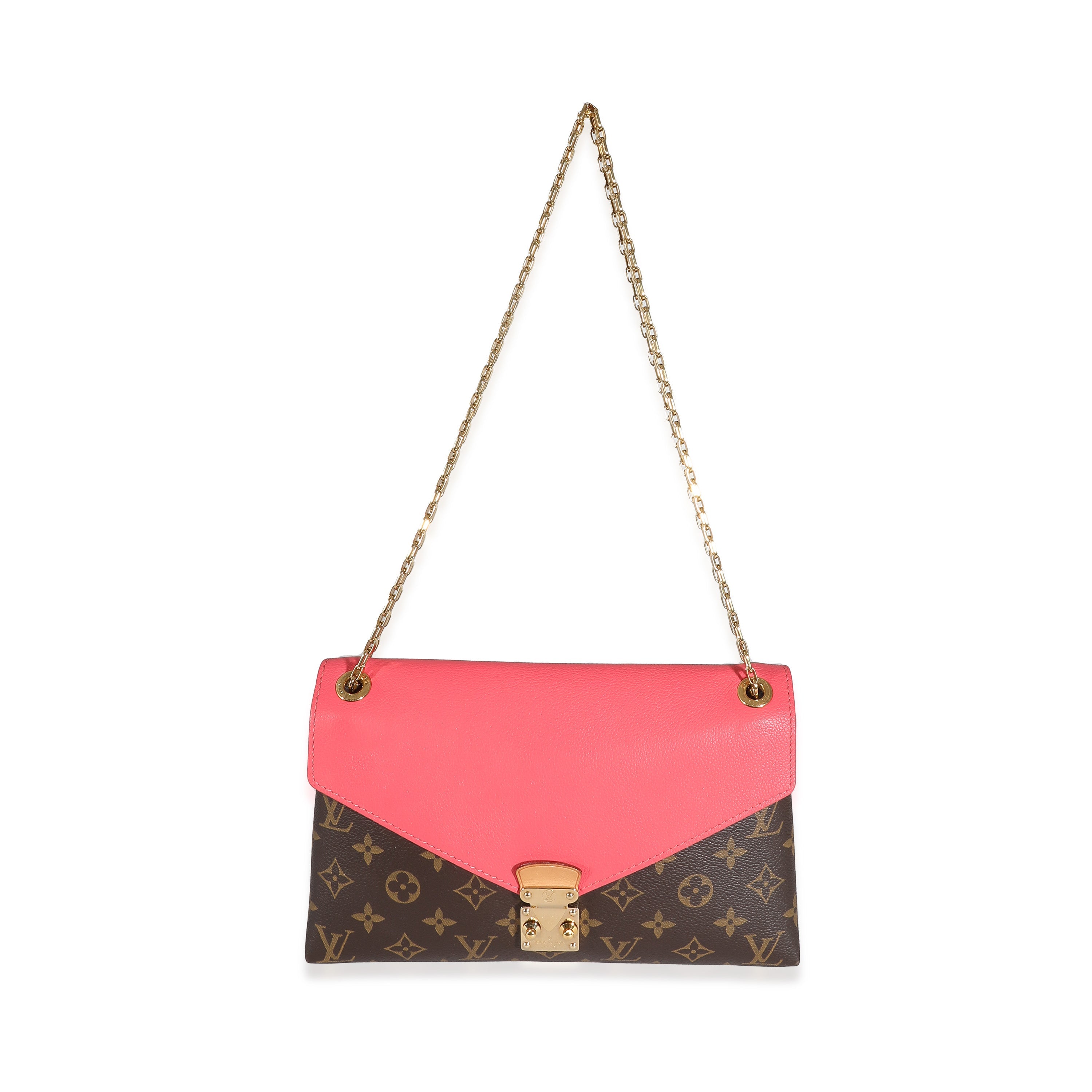 Louis Vuitton Louis Vuitton Rose Litchi Monogram Canvas Pallas Chain Bag