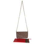 Louis Vuitton Louis Vuitton Cerise Damier Ebene Canvas Félicie Pochette