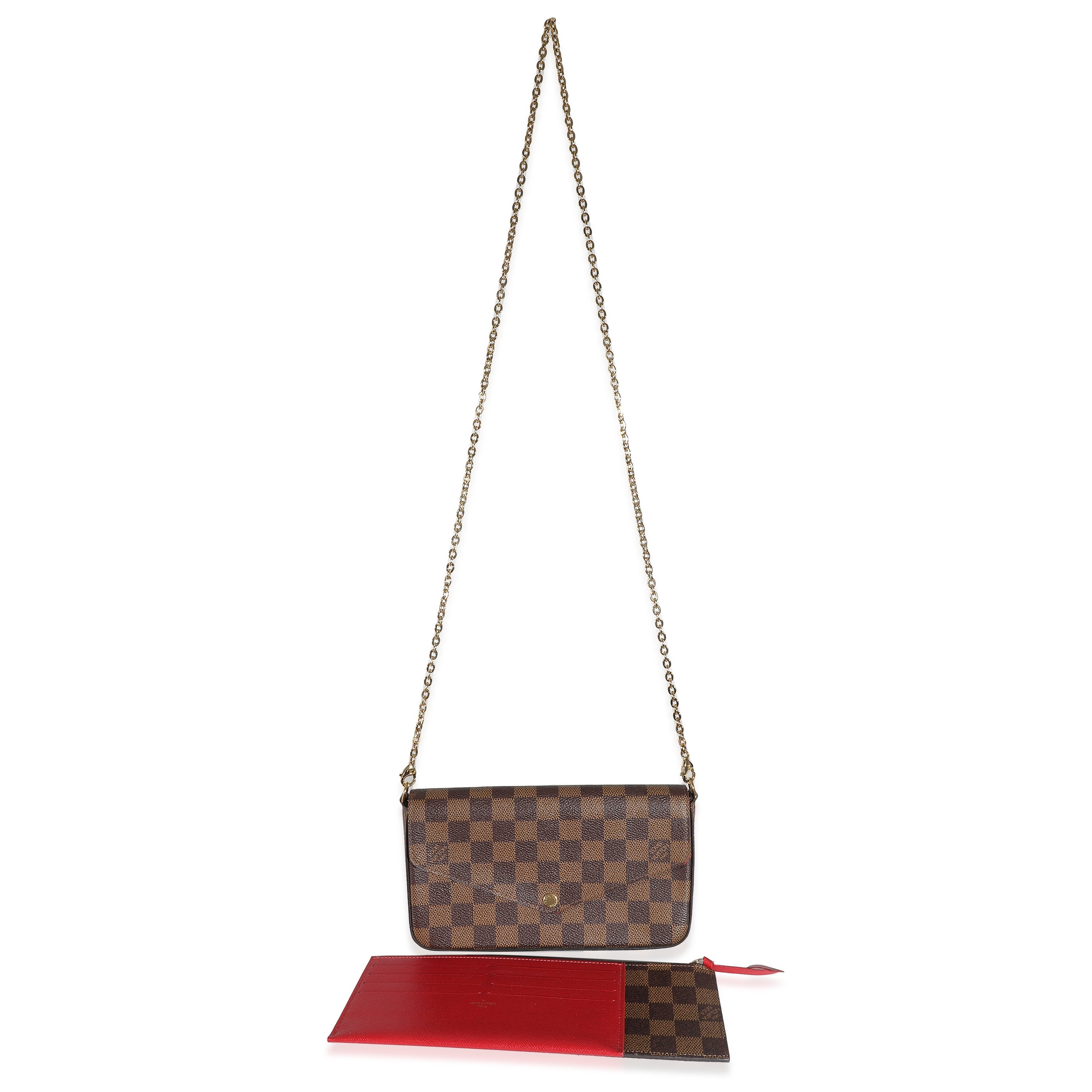 Louis Vuitton Louis Vuitton Cerise Damier Ebene Canvas Félicie Pochette