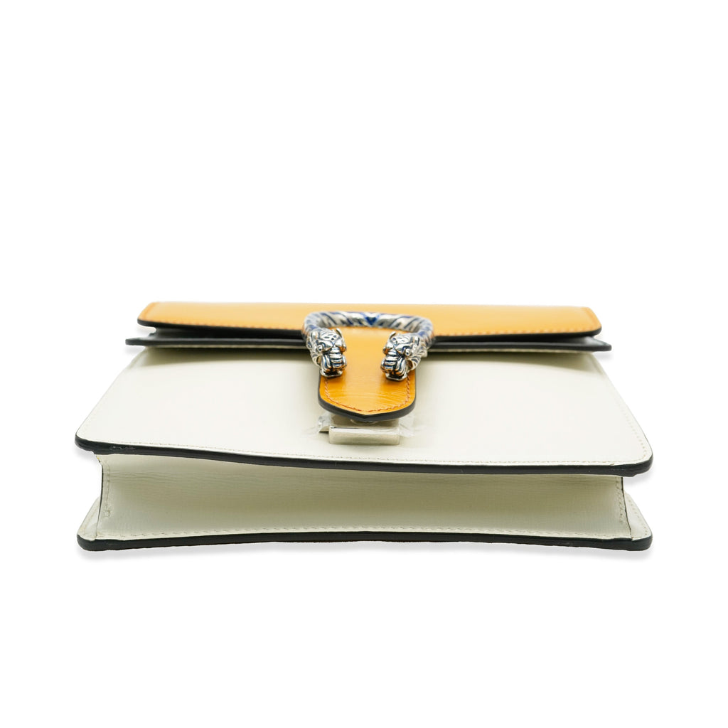 Gucci Yellow Beige Navy Tricolour Leather Mini Dionysus