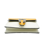 Gucci Yellow Beige Navy Tricolour Leather Mini Dionysus