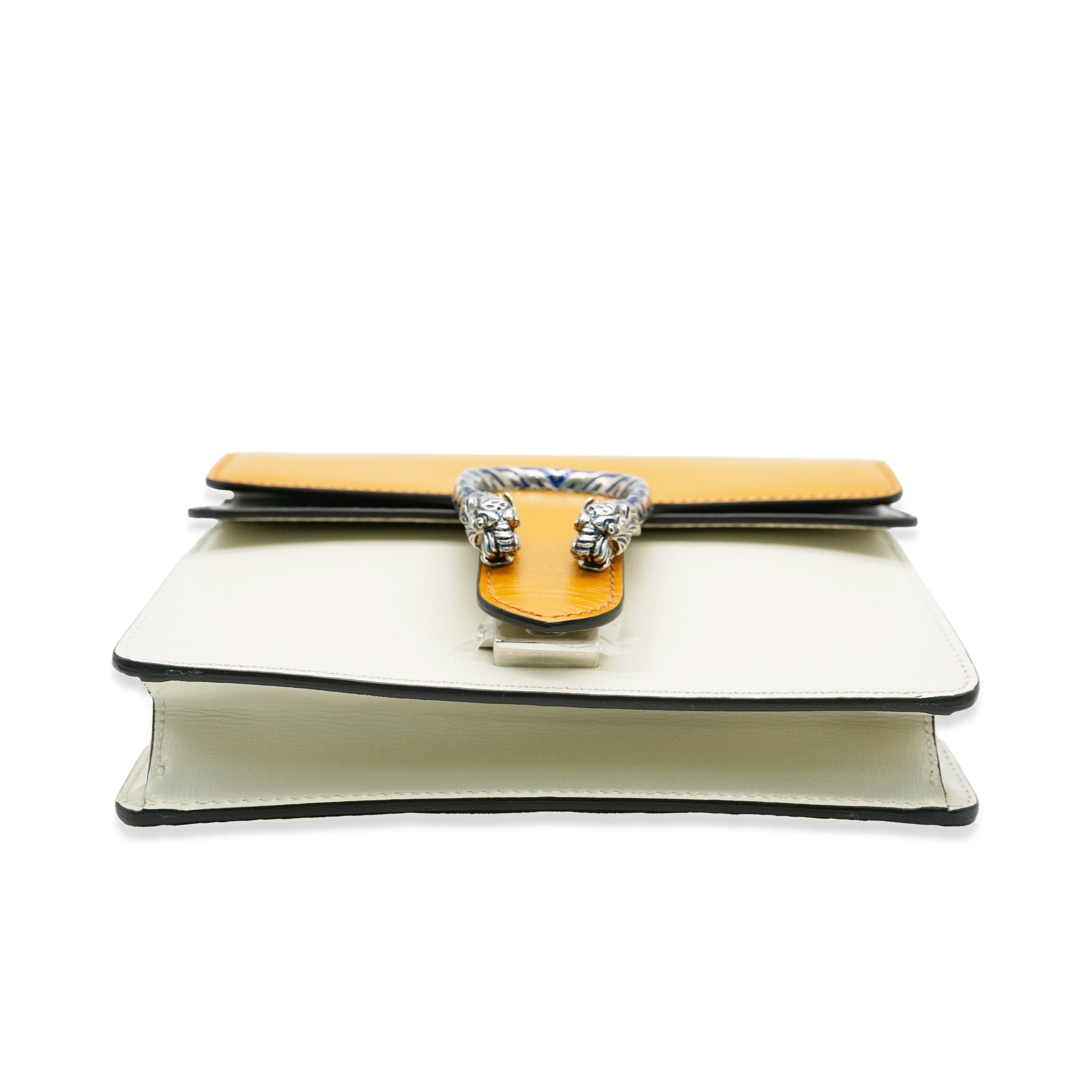 Gucci Yellow Beige Navy Tricolour Leather Mini Dionysus