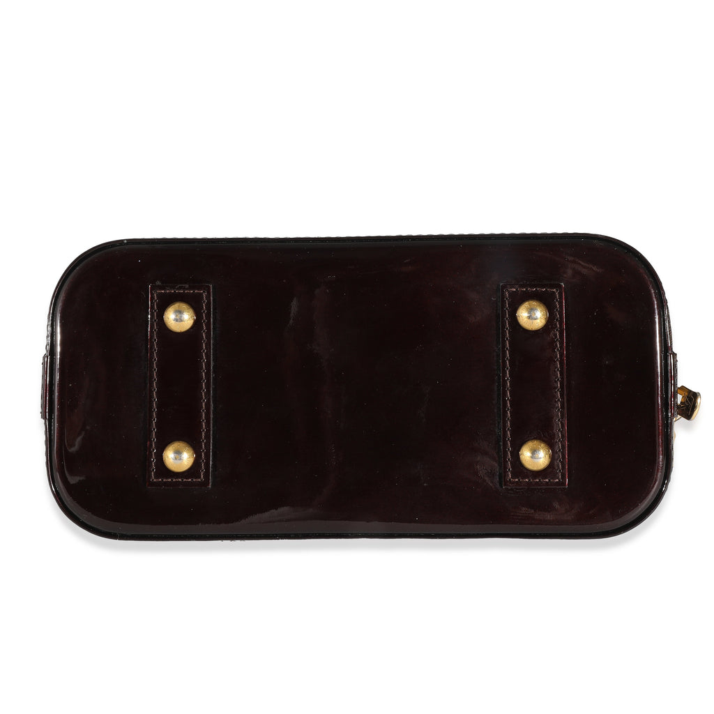 Louis Vuitton Louis Vuitton Amarante Vernis Rayures Alma BB