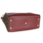 Louis Vuitton Louis Vuitton Bordeaux Calfskin Monogram Canvas On My Side MM