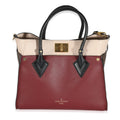 Louis Vuitton Louis Vuitton Bordeaux Calfskin Monogram Canvas On My Side MM