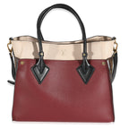 Louis Vuitton Louis Vuitton Bordeaux Calfskin Monogram Canvas On My Side MM