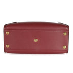 Louis Vuitton Louis Vuitton Bordeaux Calfskin Monogram Canvas On My Side MM
