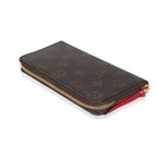 Louis Vuitton Louis Vuitton Fuchsia Monogram Canvas Clemence Wallet