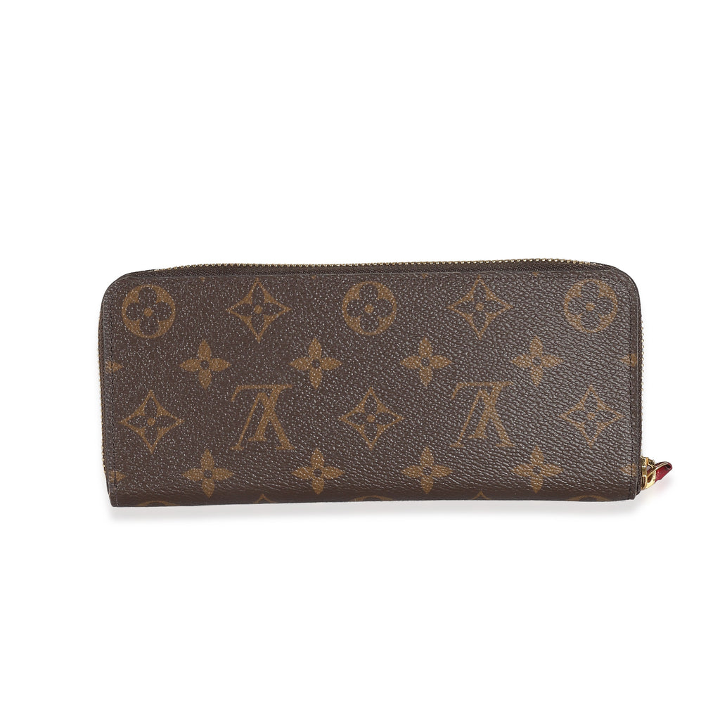 Louis Vuitton Louis Vuitton Fuchsia Monogram Canvas Clemence Wallet